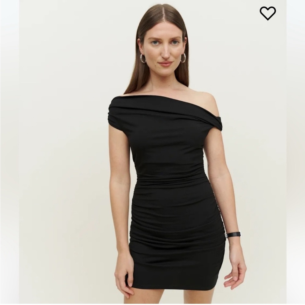 Reformation Raydon Black Knit Dress Medium
